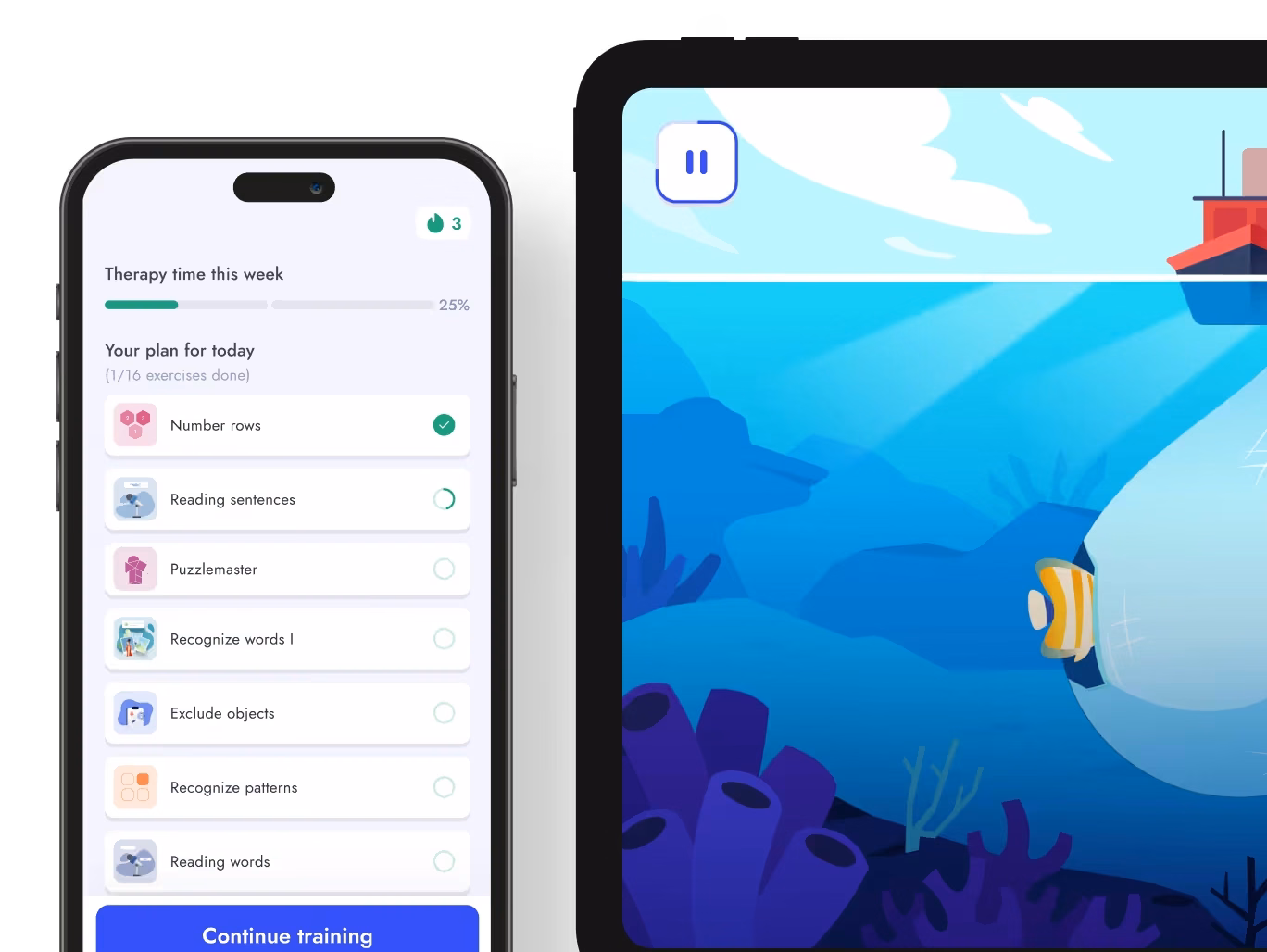 Aphasia and memory app myReha