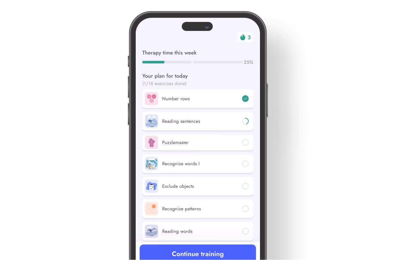 myReha therapy plan